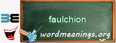 WordMeaning blackboard for faulchion